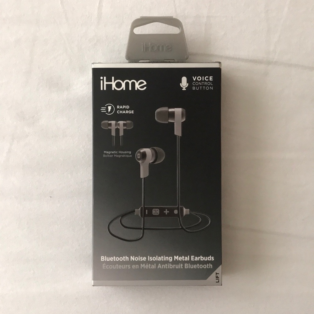 iHOME BLUETOOTH NOISE ISOLATING EARBUDS